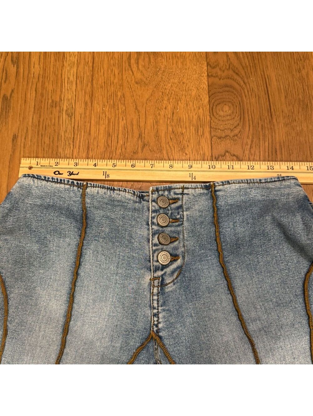 Y2K No Boundaries Women's Flared Jeans-Size 7 - Picture 5 of 6